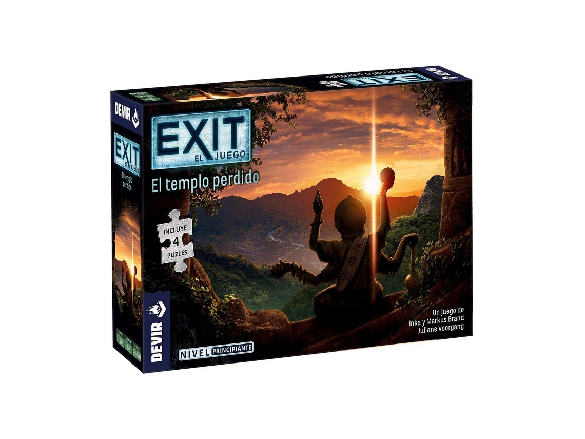 Juego Colectivo DEVIR Exit El Templo Perdido (Edad Mínima Recomendada: 8 años - Versión en Español)