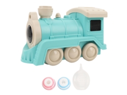 Ats-juguete Tren Eléctrico Para Niños Con Luz, Sonido, Música Y Spray Tren De Bolas Flotantes Verde