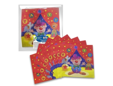Pack 16 Servilletas Circo 33X33 Cm GENÉRICO