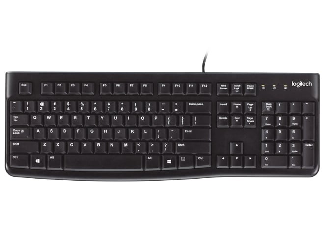 Teclado Logitech K120 (Con Cable - Layout Español)
