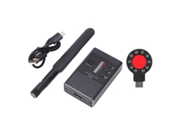 Detector De Câmeras G338 Testador De Sinais Sem Fio Kit Ferramenta Detecção Rf Gps Campo Magnético Com Bateria Preto