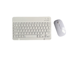 MEOIRUERY Teclado y Ratón Bluetooth Recargables Conjunto Ultrafino Portátil para Android Windows Tablet Móvil iPad iOS
