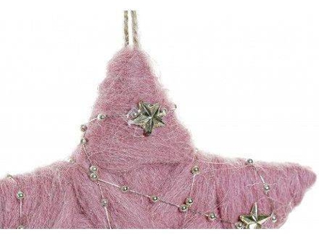 Navidad HOGAR Y MÁS Estrella Decorativa Navideña Lana (rosa o )