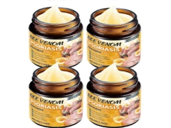 Crema De Veneno De Abeja Para La Psoriasis, Antipicazón, Hidratante Y Para Eliminar La Caspa, 4 Unidades