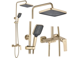 Juego de ducha dorado Rea Joe Brush