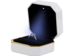 Caja Para Anillos Con Luz Led Para Regalo De Joyería De Compromiso