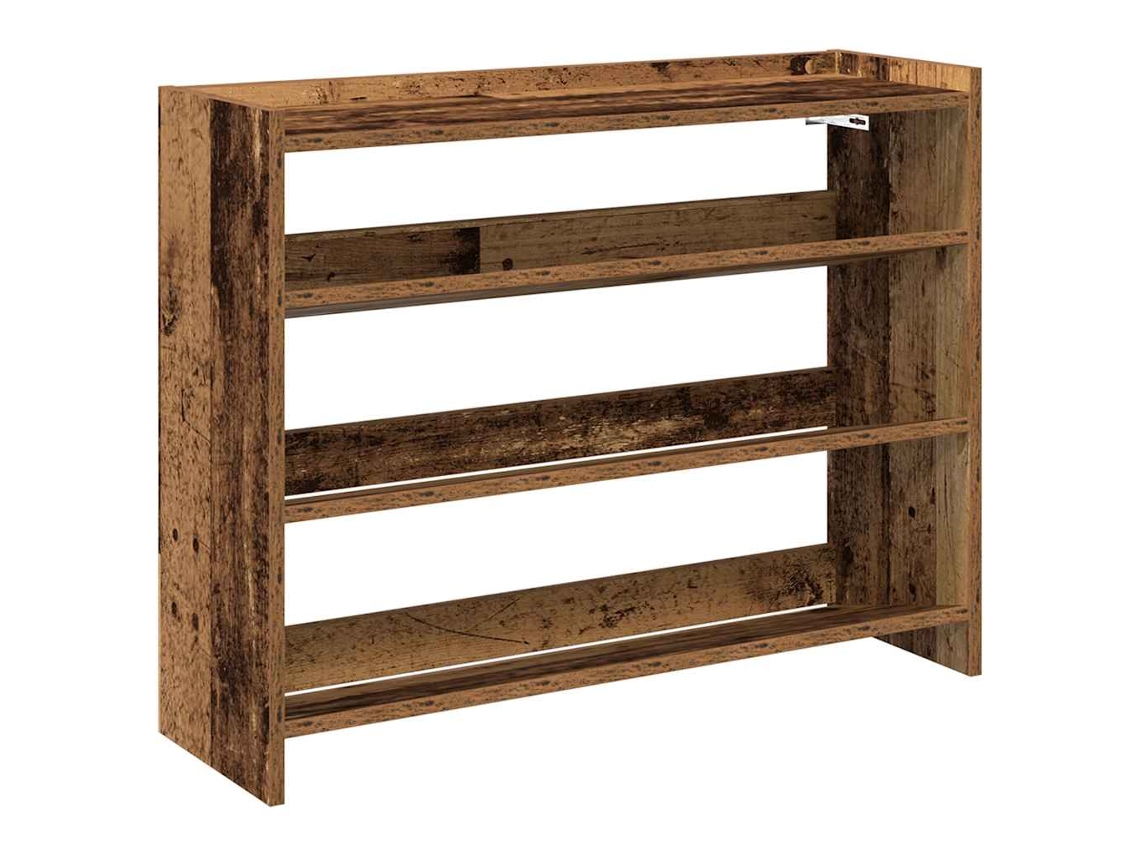 Maison Exclusive - Mueble Zapatero Madera Contrachapada Madera Vieja 80x25x62 Cm