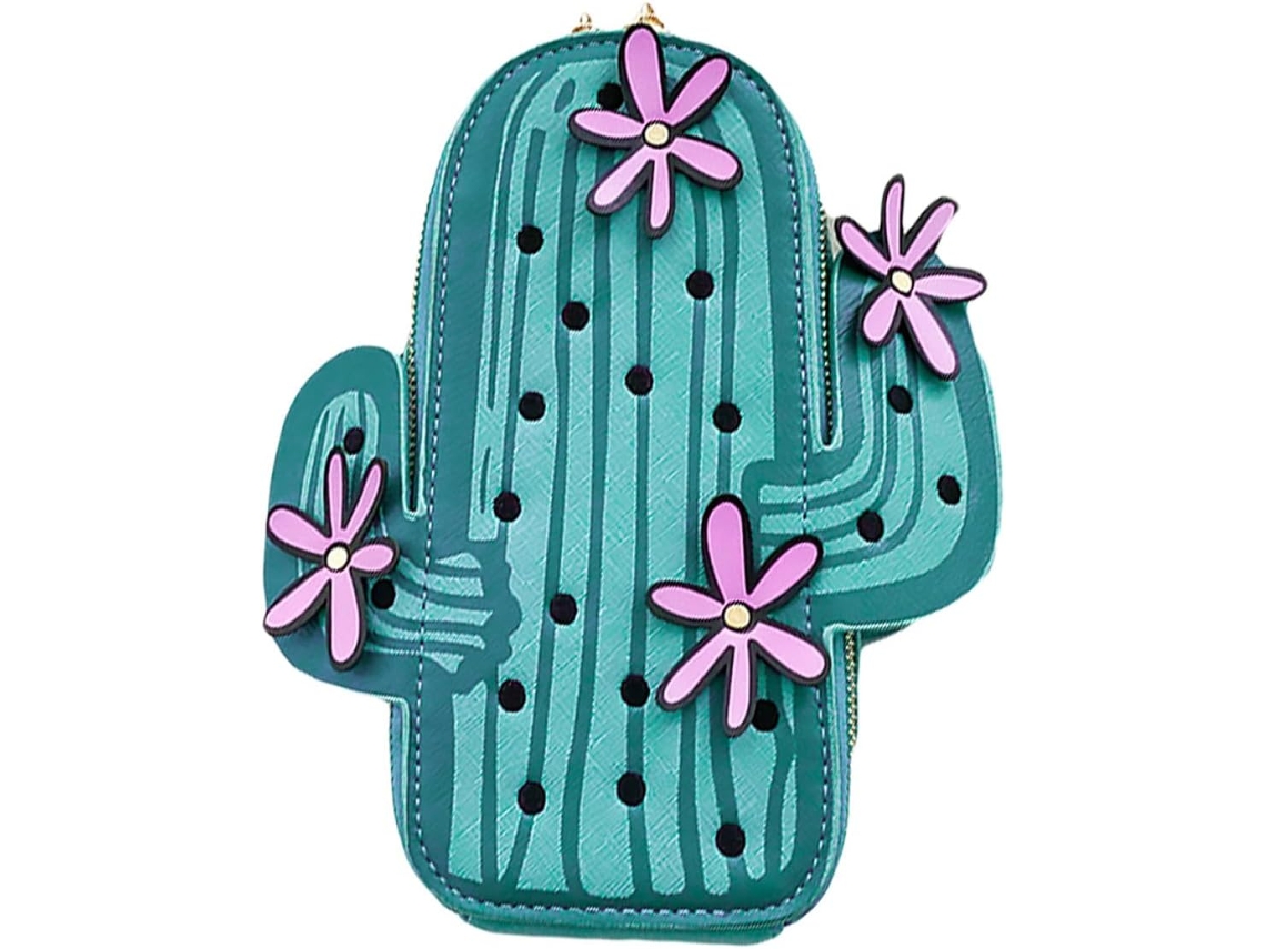 Bolsa De Ombro Feminina Retrô Em Formato De Cacto, Feita Em Poliéster Pu, Confortável De Usar.