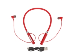 Fones De Ouvido Colar Bluetooth 5.2 Ipx5 Impermeável Magnético Estéreo Bass Aprimorado Ergonômico Vermelho