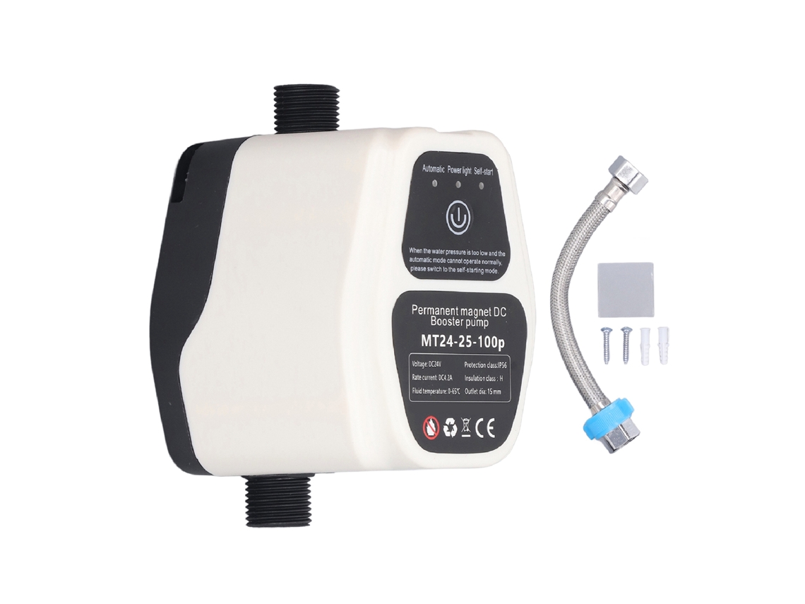 Bomba De Elevación De Presión De Agua Automática Inteligente 100w 24v 25l Silenciosa Con Plug Eu 100-240v