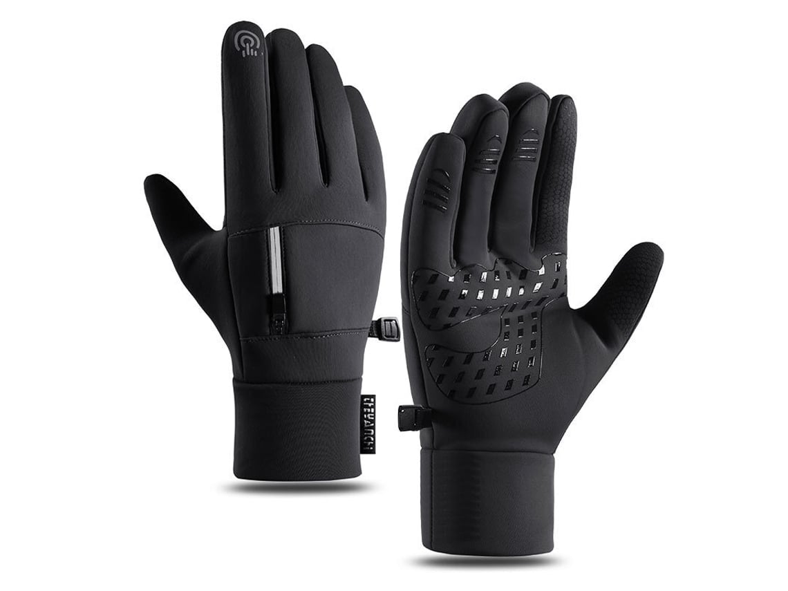 Negros Guantes Invierno Pantalla Táctil Resistentes Viento Agua Deportes Aire Libre Ciclismo Correr Esquí
