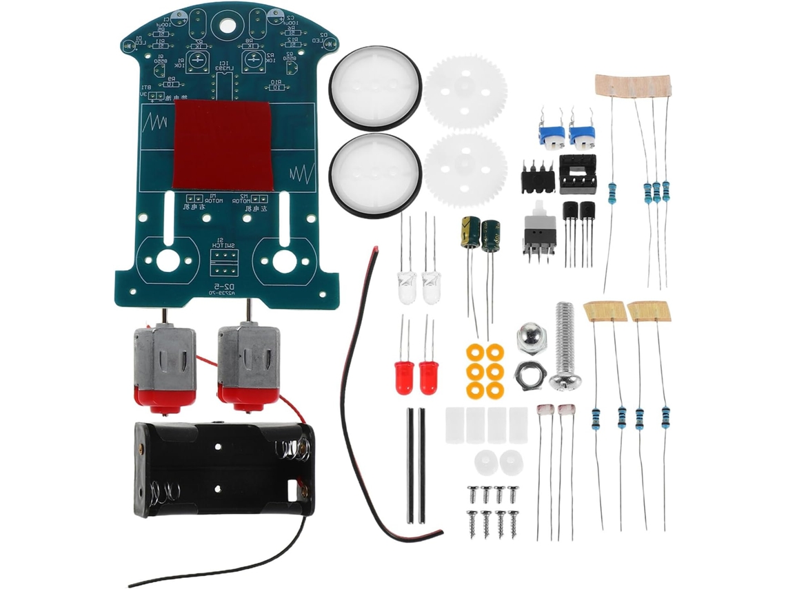 Kit de coche robot inteligente para principiantes, tamaño compacto, seguimiento automático de trayectoria. CHABERLU