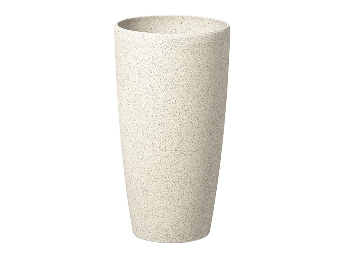 Maceta pequeña BELIANI Abdera de Mezcla de piedra Beige 23x23x42