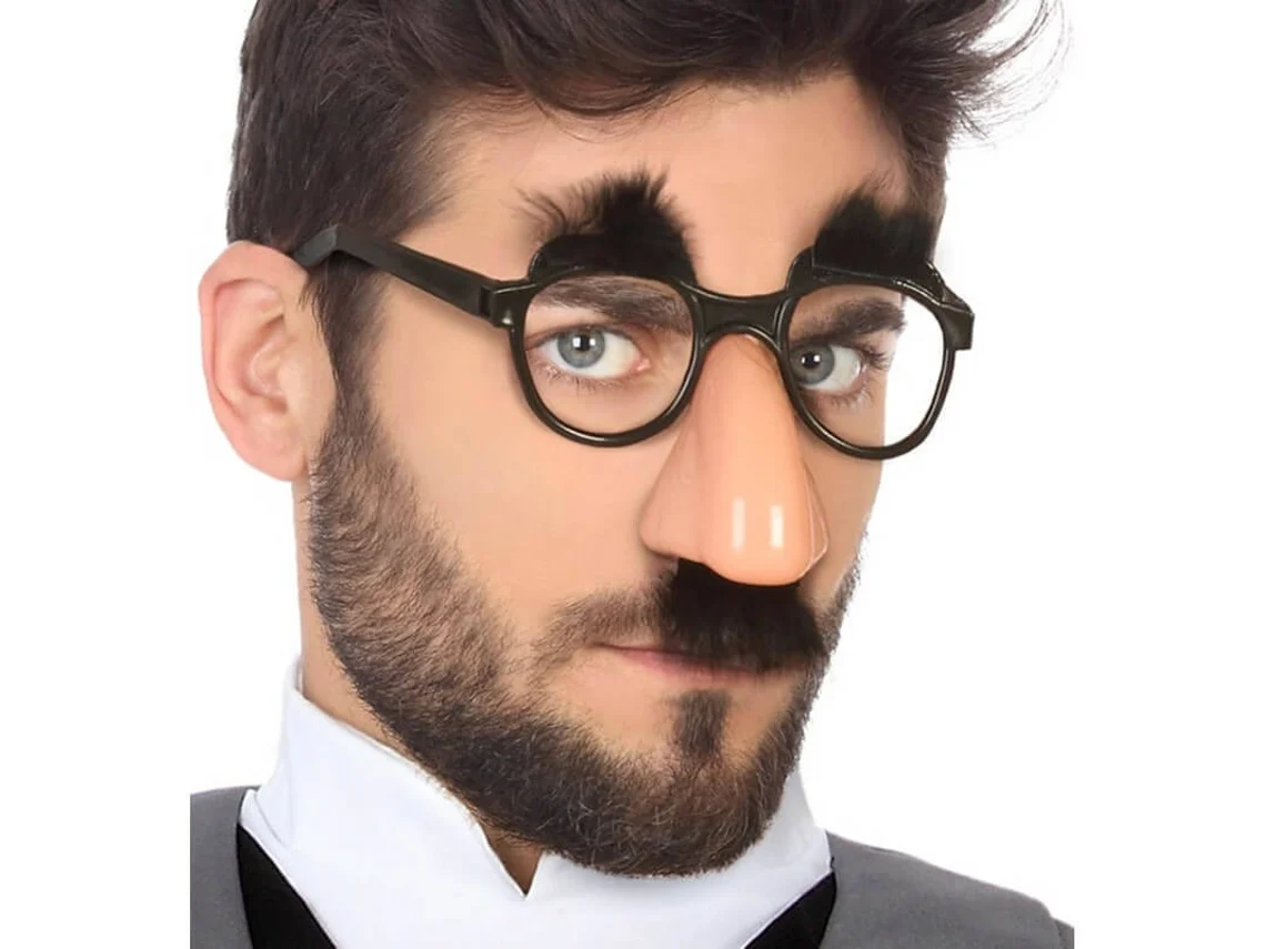 DISFRAZZES Gafas Nariz, Bigote y Cejas