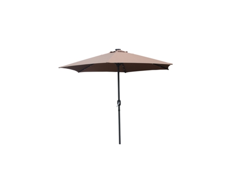 Parasol CONCEPT U Amalfi directo LED Chocolate (2,66 x 2,66m)