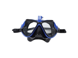 2026rebe-óculos De Mergulho Snorkel Hd Impermeáveis Antifumaça Com Tampa Nariz Para Homem Mulher Azul