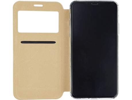 Carcasa iPhone 12«12 Pro SKYHE Gandy Flip Cover Dorado