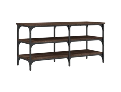 Banco zapatero VIDAXL madera de ingeniería marrón roble (100x38,5x49 cm)