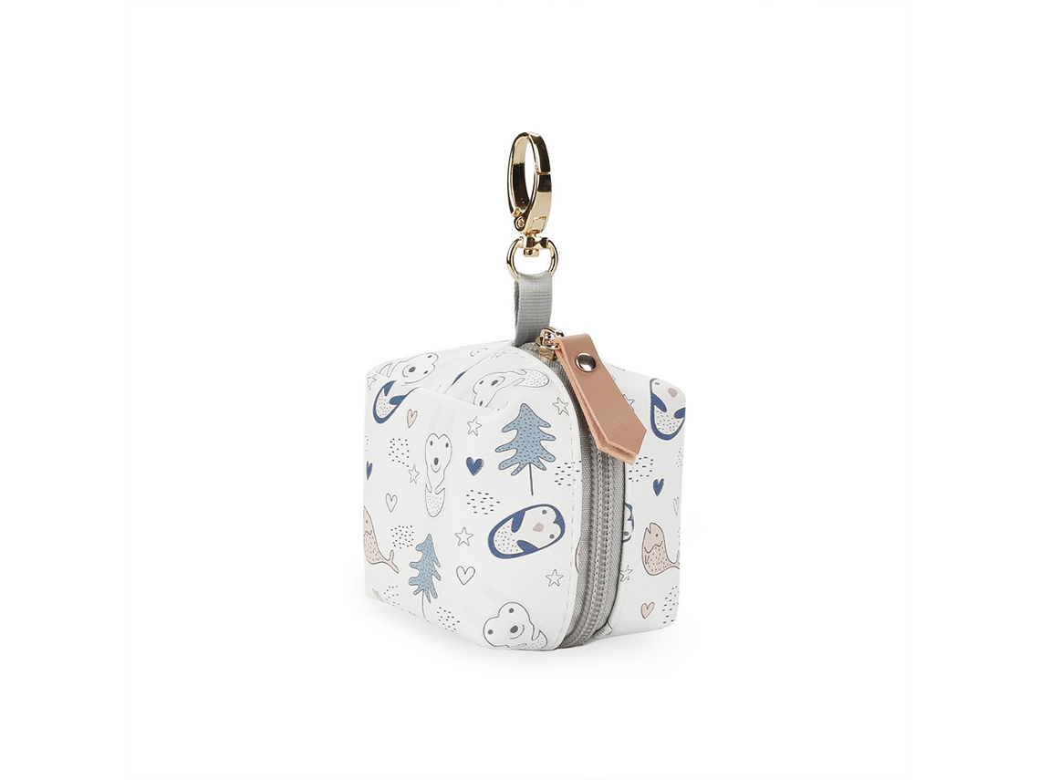 Estuche Portátil Impermeable Para Chupete Con Cierre De Mosquetón, Tamaño Perfecto, Pu+peva