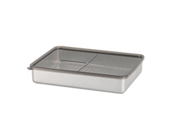 Recipiente De Acero Inoxidable 304 Con Tapa Hermética, 2000 Ml, Rectangular, Para Aperitivos, A Prueba De Fugas.