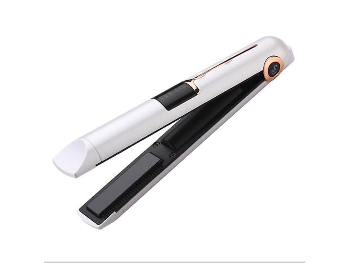 Plancha de pelo inalámbrica recargable por USB Plancha de pelo lacio inalámbrica Mini batería de cerámica Tamaño de temperatura ajustable de YEMAESRE