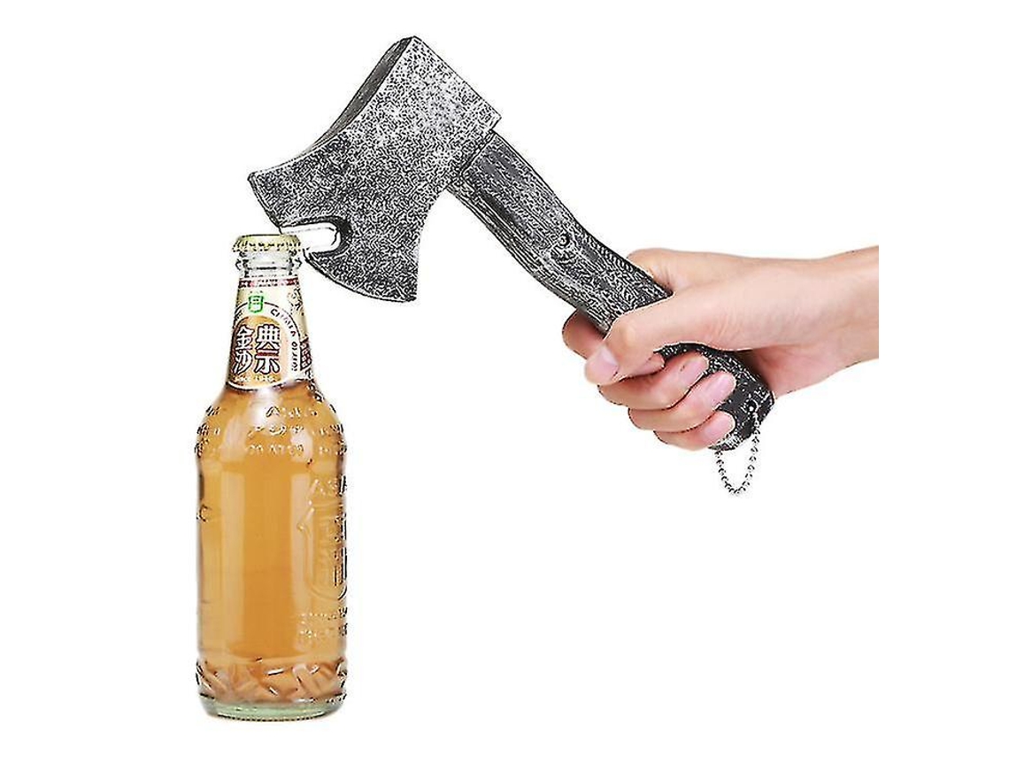 Abridor de botellas multifuncional para cerveza, corchos, nevera magnética y azada de Thor.