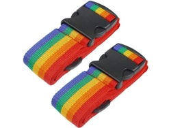 Cinturones De Equipaje Resistentes Ajustables Para Maletas Accesorios De Viaje 2 Pack Sqb