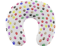 Almohada Viaje Colorida Estampado Espuma Viscoelástica Viscoelástica Fácil Relajación Cómodos