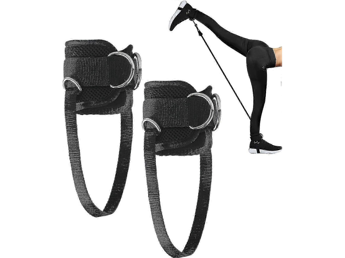 Correas de tobillo para máquina de cable. 1 par de correas ajustables para entrenamiento de piernas, prensas de piernas y glúteos. El mejor regalo. Rosewell.