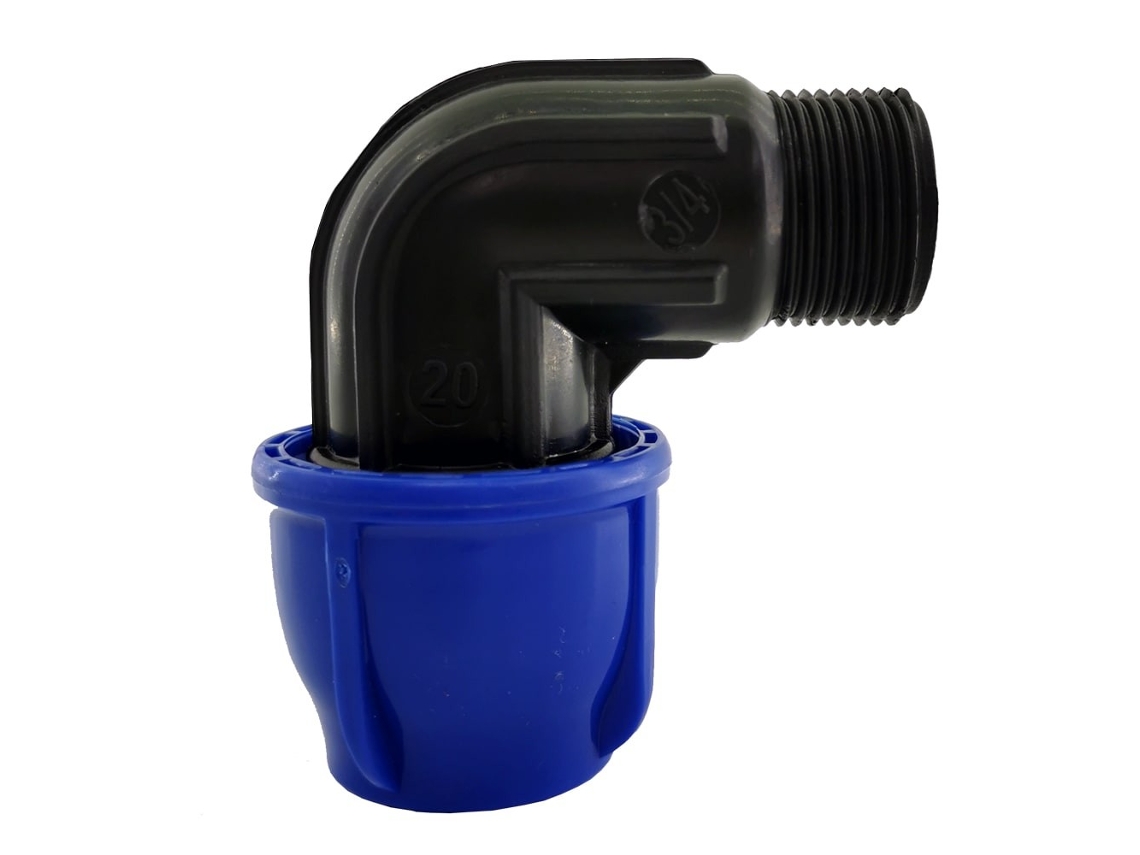 Código de rosca macho de 3/4 para tubo de 20 mm PN16 Riegopro