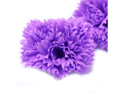 Flores Artesanais de Sabão Cravo Violeta Unidade 7X5 Cm
