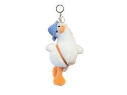 Ats-llavero De Muñeco De Pato Con Cabeza Inclinada Cartoon Llavero De Patito Con Gorro Lindo Colgante Para Mochilas De Niños Llavero Para Coche Regalo