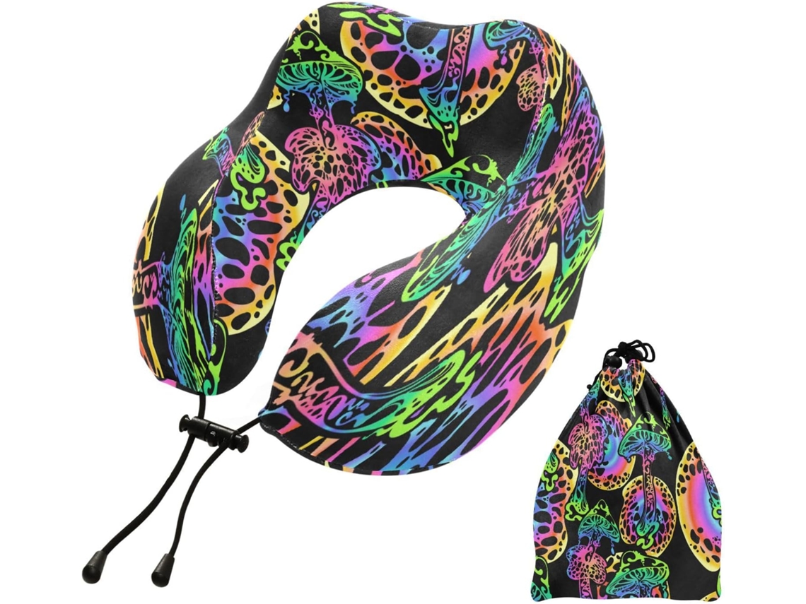 Almohada Viaje Dormir Aviones Espuma Viscoelástica Poliéster Viscoelástica. Fácilmente Soporte Fácil