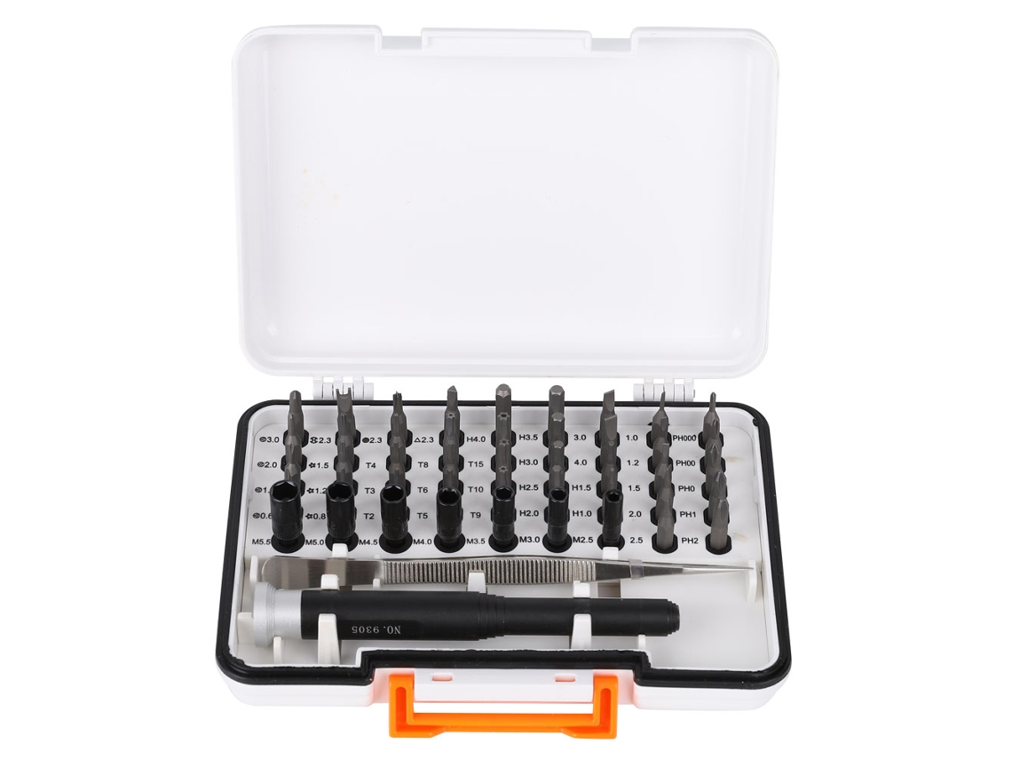 Juego de 47 puntas de destornillador para telecomunicaciones con estuche para reparación de instrumentos de precisión