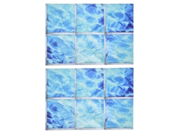 Juego De 2 Pegatinas Antideslizantes 3d De Pvc Impermeables Para Bañeras, Piscinas Y Azulejos.