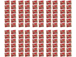 120x Bolsitas Pequeñas De Tela De Seda Bordadas En Rojo Monedero