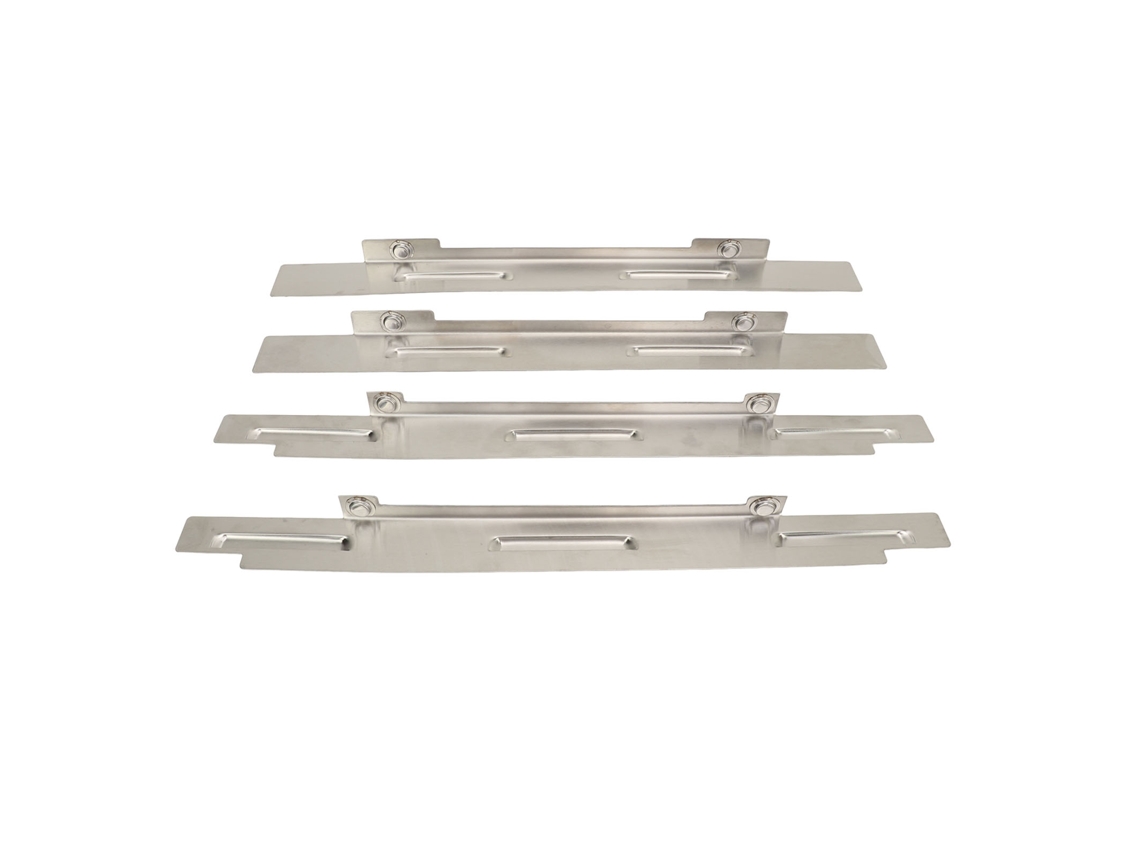 4 Protectores De Viento De Acero Inoxidable Para Parrilla De 36 Pulgadas, Ajustables Con Combustión Estable, Accesorio Universal