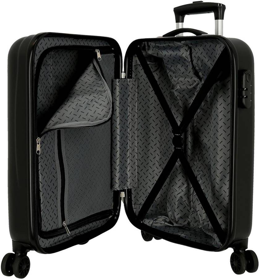 Disney My Pretty bow maleta de cabina negro 38x55x20 cms abs cierre combinación lateral 34l 266 kgs 4 38 55 20