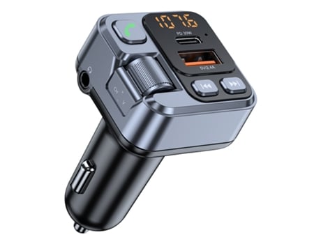 Transmisor FM Bluetooth para Coche Reproductor de MP3 Adaptador con Carga Rápida PD 30W