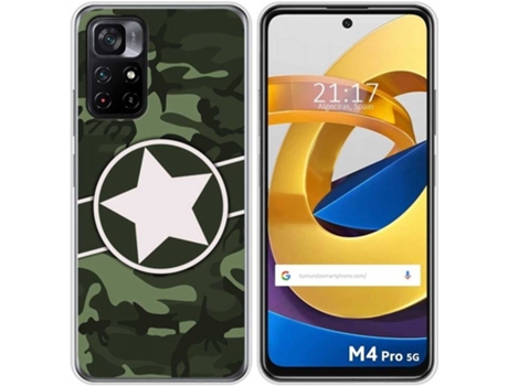 Carcasa Xiaomi POCO M4 Pro 5G TUMUNDOSMARTPHONE Camuflaje 01 Multicolor