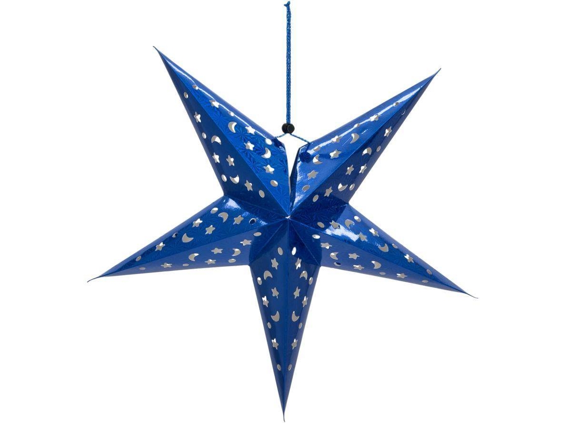 Papel Linterna Estrella EUROPALMS (Azul - 50 cm)