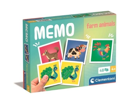 Juego de Memoria de Animales de Granja CLEMENTONI