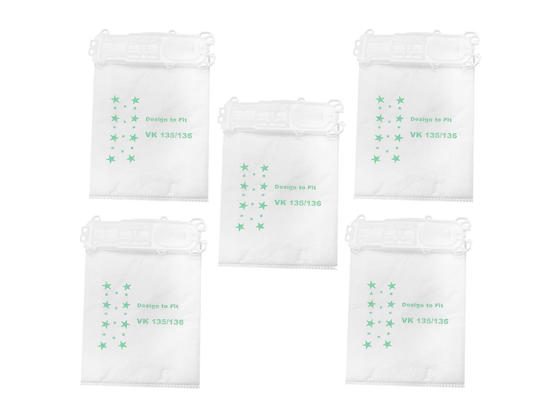 Pçs sacos de pó para vorwerk vk135 vk136 fp135 fp136 aspirador de pó