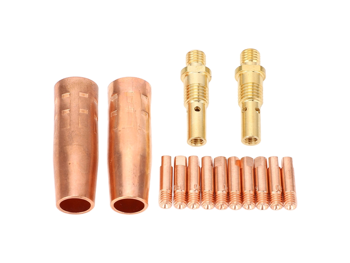 Kit De Accesorios Para Pistola De Soldadura De 14 Piezas Con 10 Electrodos, 2 Boquillas De Gas De 1/2 Pulgada Y 2 Difusores Para Magnum 100l