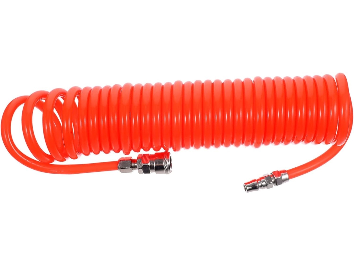 Manguera De Aire Comprimido De Poliuretano Flexible, Telescópica, Con Resorte Y Racores,