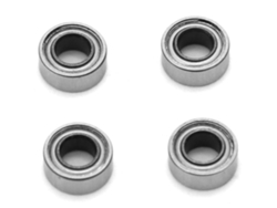 Rodamiento De Bolas De Acero Inoxidable Smr63zz, Diámetro Interior De 3 Mm, Diámetro Exterior De 6 Mm, Espesor De 2,5 Mm, 4 Unidades.