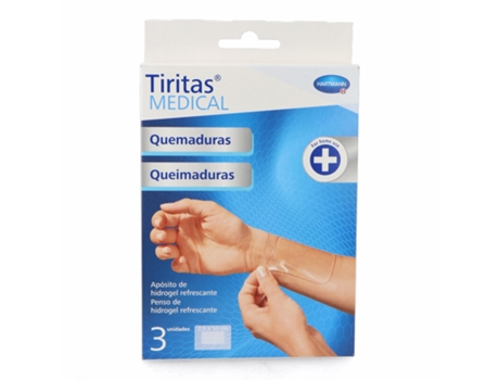 Apósitos HARTMANN Tiritas Medical Quemaduras 7,5X10 cm 3 Unidades