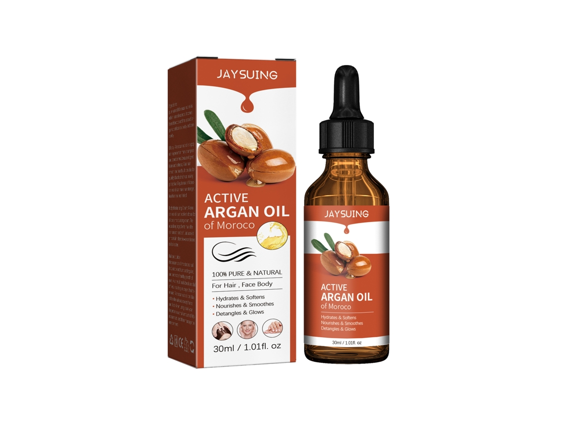 El aceite de argán Jaysuing hidrata el cabello seco.