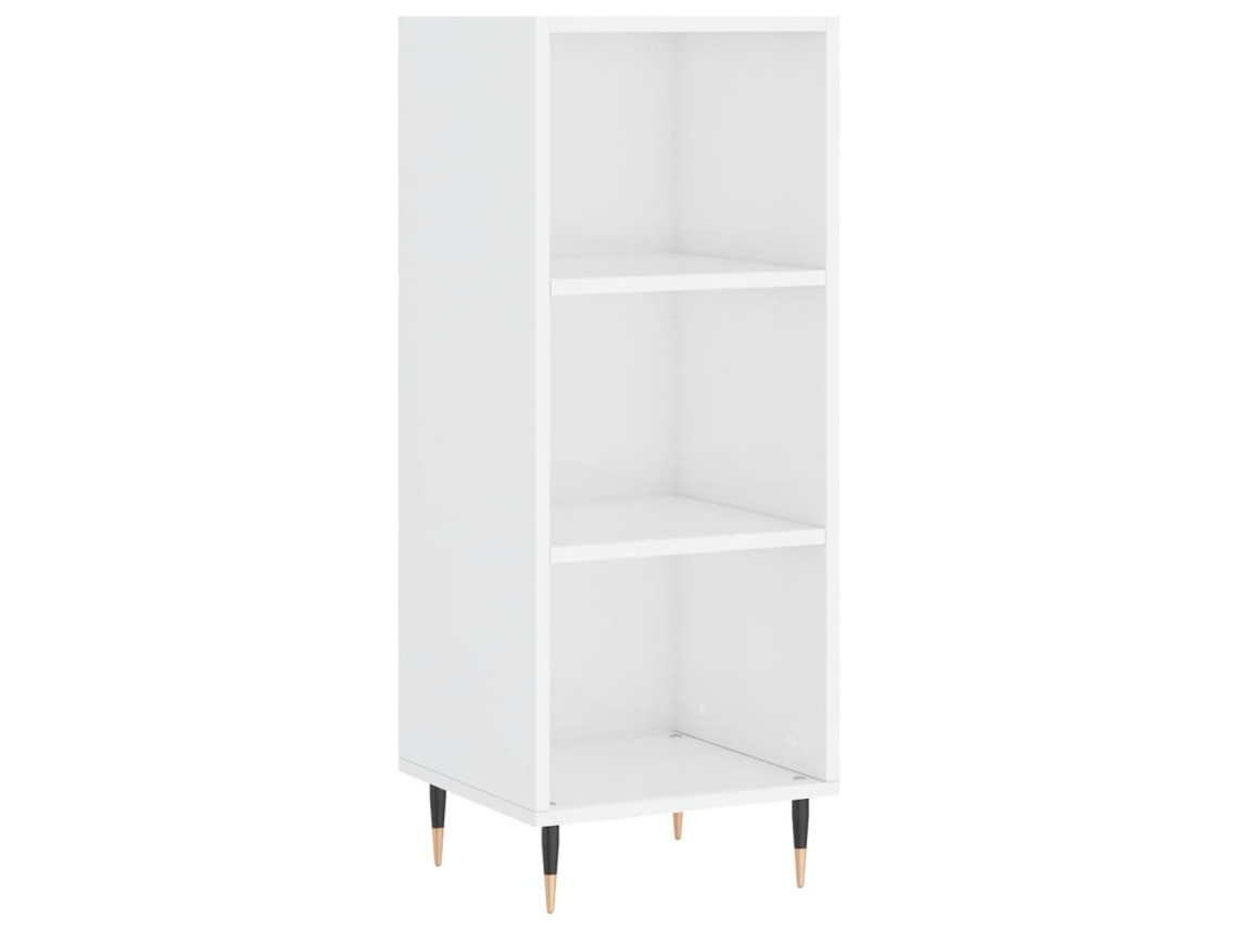 Aparador Maison Exclusive blanco brillante, derivados de la madera, 34,5 x 32,5 x 90 cm