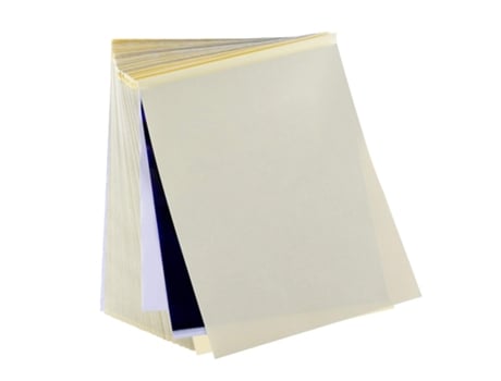 Papel de transferencia de tatuajes, 100 hojas, papel de plantilla de tatuaje, papel de plantilla térmica para piel, tamaño A4